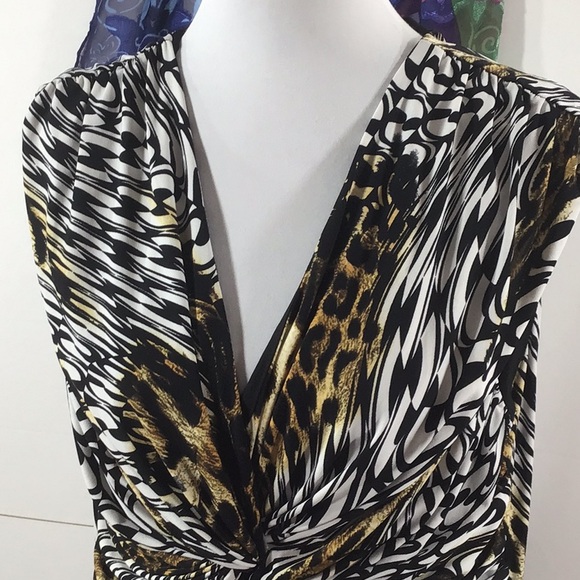 Chico’s mixed pattern twist knot dress - Picture 2 of 9